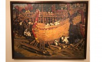 Картина Н.К. Рериха «Строят ладьи», 1903 год
