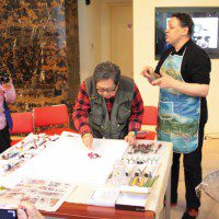Участников мастер-класса восхитила открытость живописца с берегов Байкала