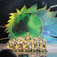 Китайский детский танцевальный коллектив начальной школы