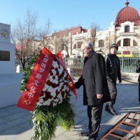 Торжественная церемония возложения венков к монументу воинам Красной Армии