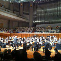 На сцене - Российско-Китайский молодежный симфонический оркестр
