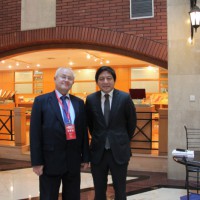 С ректором Пекинского университета иностранных языков Пэн Луном